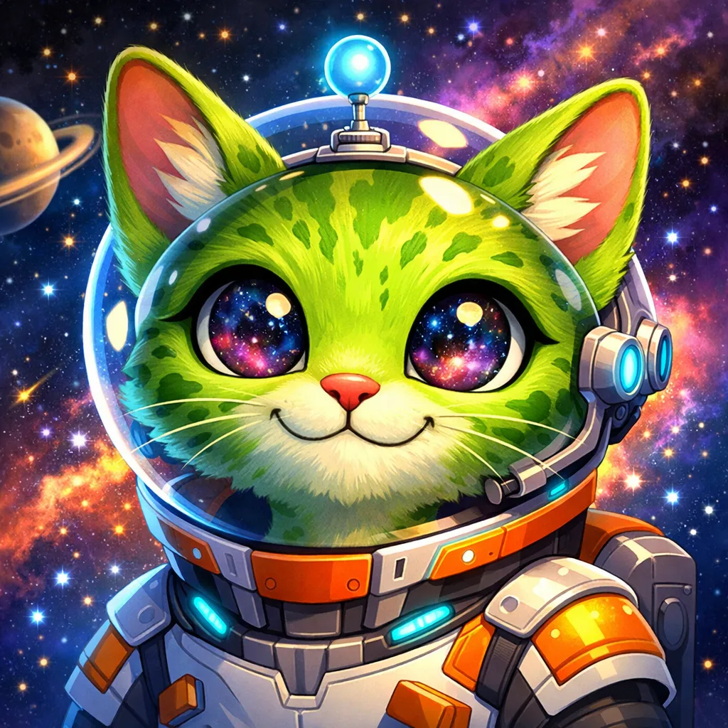 Vibrant and unique geometric shape avatar with diverse colors forming an abstract design.