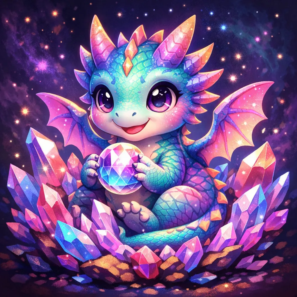 Vibrant, colorful abstract animal avatar with geometric patterns and a friendly expression